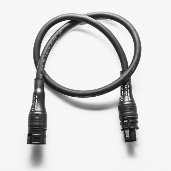 Wieland Gummi Anschlussleitung Buchse RST20i3 - Stecker RST20i3 2m RST20I3K1BS 15 20SW