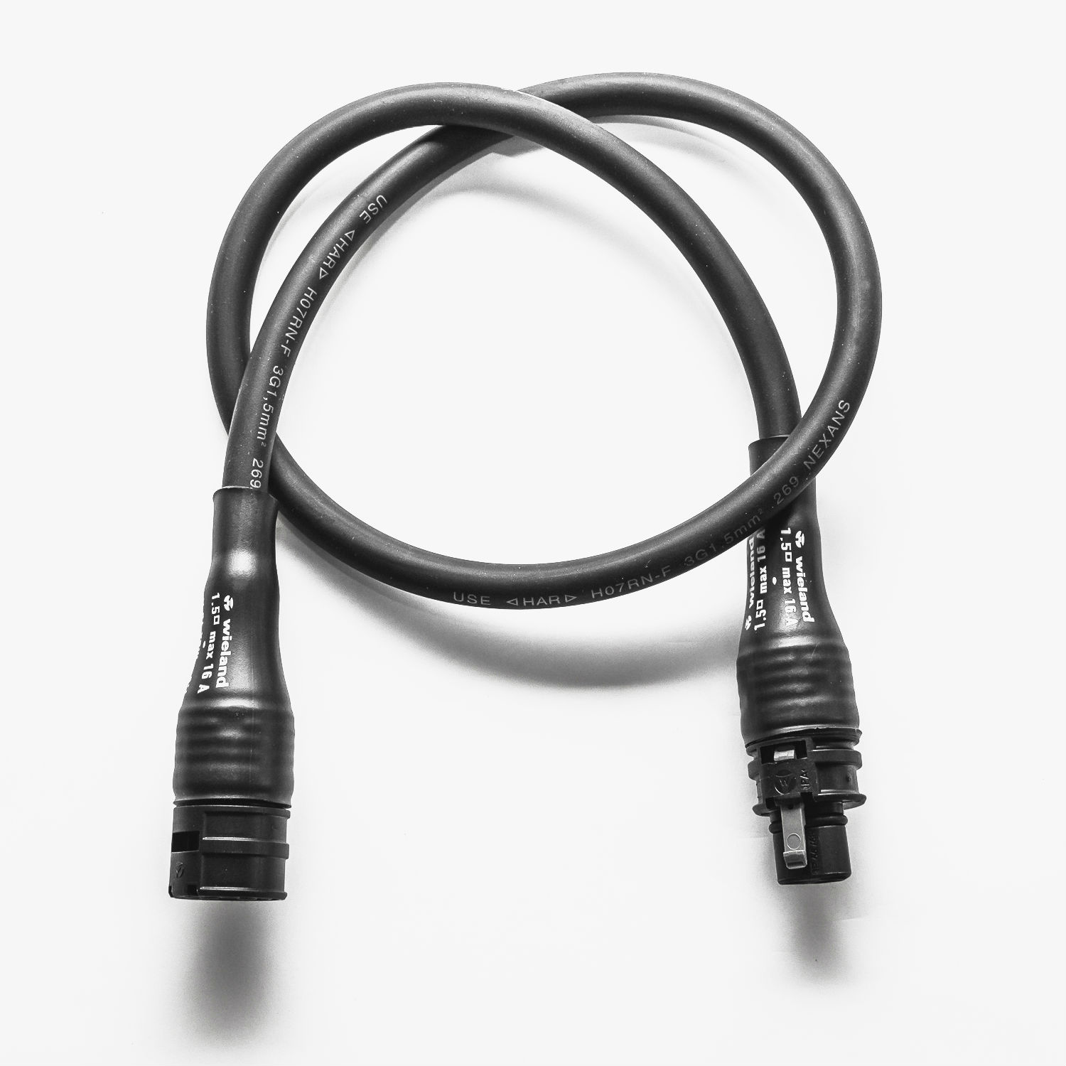 Wieland Gummi Anschlussleitung Buchse RST20i3 - Stecker RST20i3 3m RST20I3K1BS 15 30SW